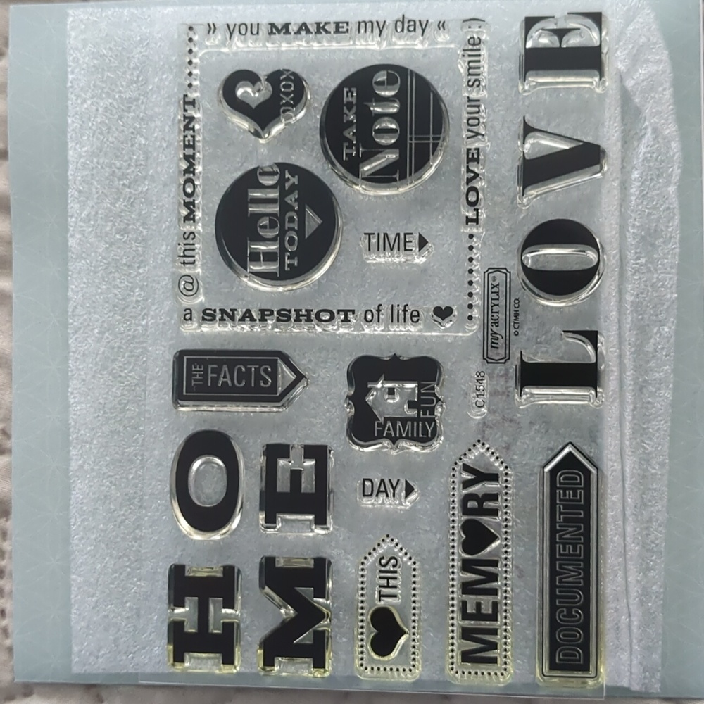 Cling stamp set Canvas CTMH/Stampin Up